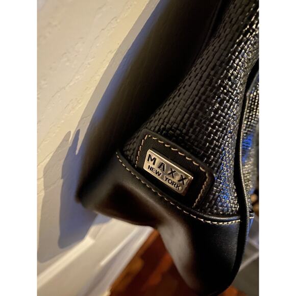 MAXX New York Polypropylene Leather Shoulder Handbag, Plaid. - Picture 10 of 16